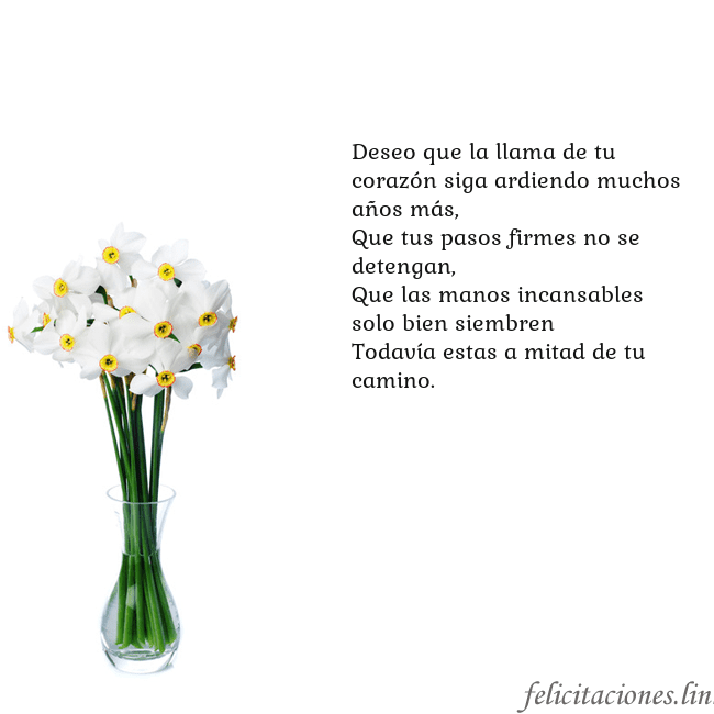 Tarjeta con narcisos