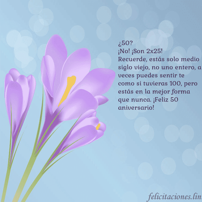 Tarjeta con crocus ¿50?
¡No! ¡Son 2x25!
Recuerde, estás solo medio si Tarjeta con crocus