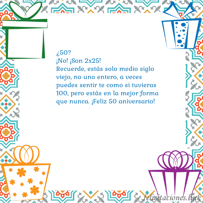 Tarjeta con regalos
