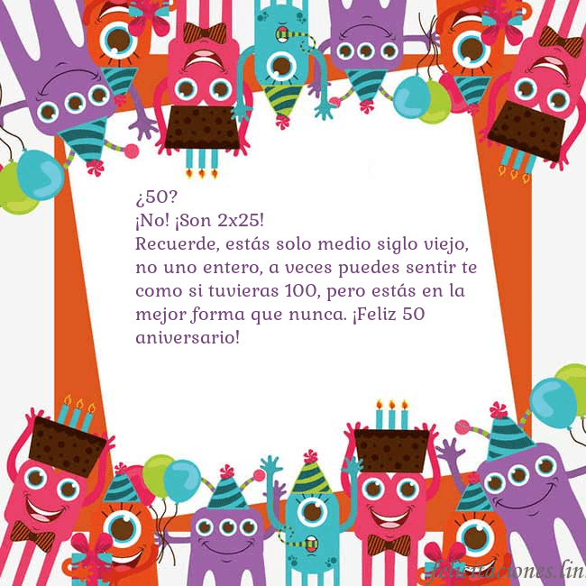 Tarjeta con monstruos
