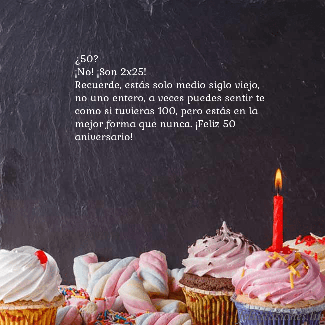 Tarjeta con muchos cupcakes y una vela