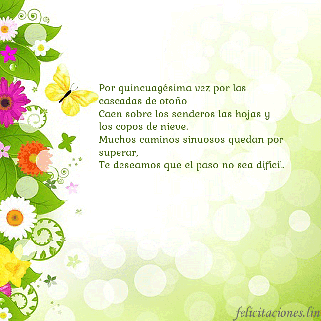 Tarjeta con flores y mariposas