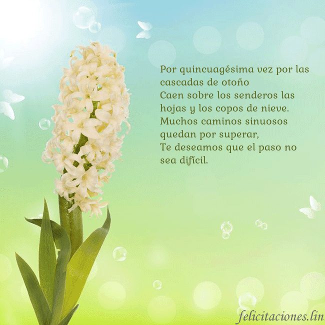Tarjeta con jacinto