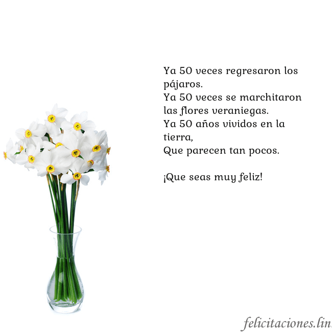 Tarjeta con narcisos