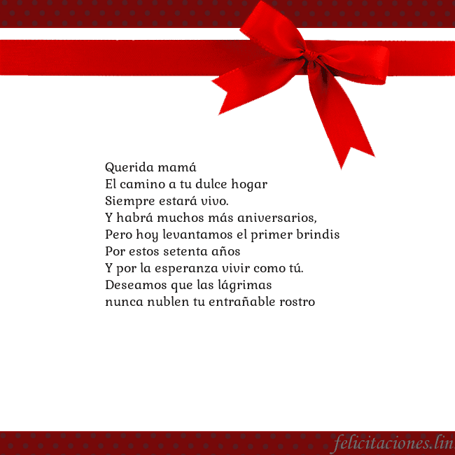Tarjeta con cinta roja