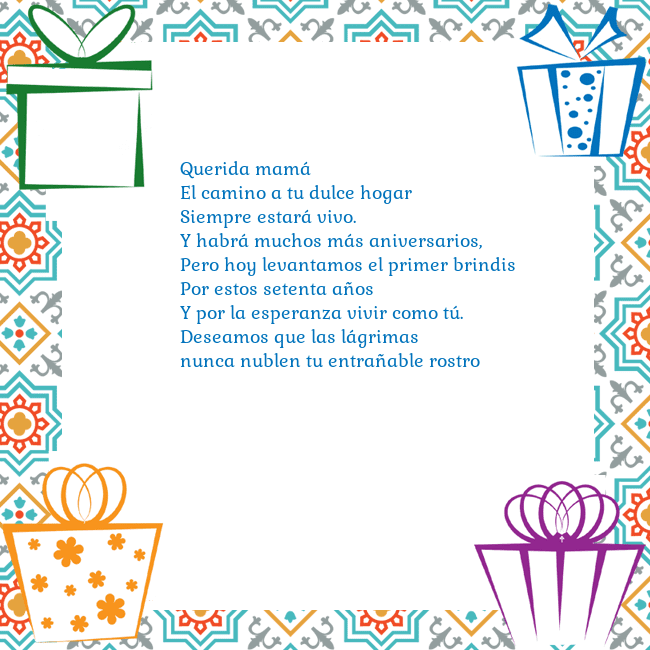 Tarjeta con regalos