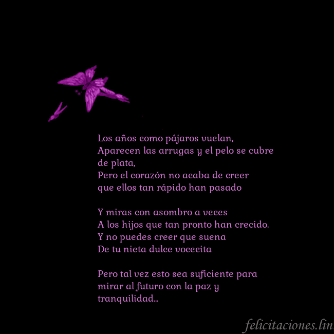 Tarjeta de cumpleaños con mariposas volando