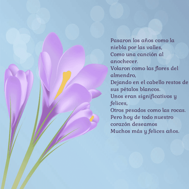 Tarjeta con crocus