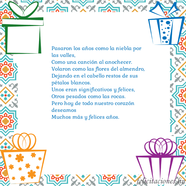 Tarjeta con regalos