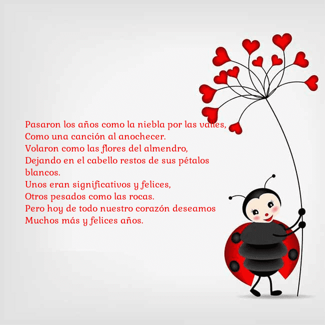 Tarjeta con mariquita