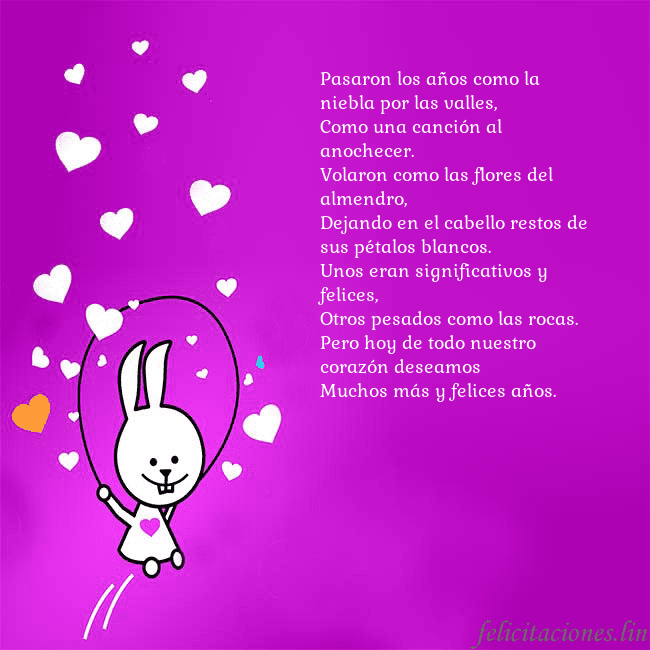 Tarjeta de cumpleaños con un gracioso conejito
