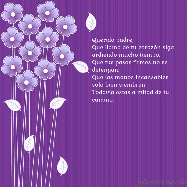 Tarjeta con flores violetas