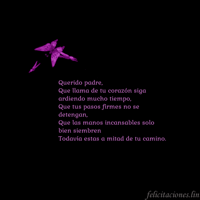 Tarjeta de cumpleaños con mariposas volando