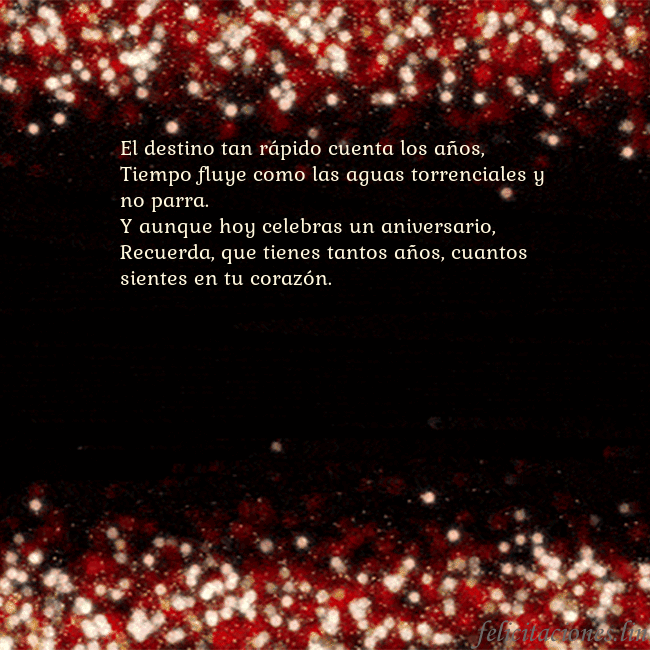 Postal animada intermitente negro-rojo El destino tan rápido cuenta los años,
Tiempo flu Postal animada intermitente negro-rojo