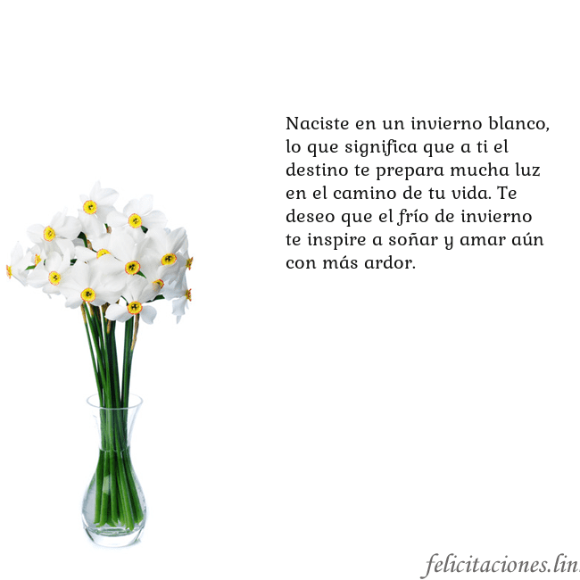 Tarjeta con narcisos