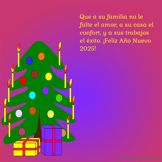 Tarjeta de felicitación brillante con un árbol de Navidad pintado