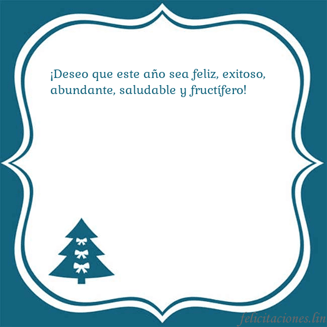 Tarjeta con un árbol de Navidad azul