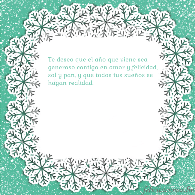 Tarjeta con copos de nieve