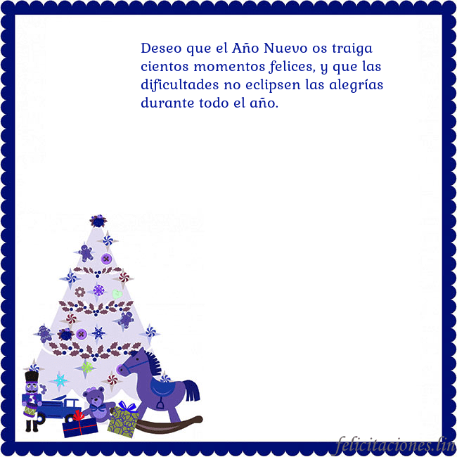 Tarjeta de felicitación con un árbol de Navidad y El Cascanueces