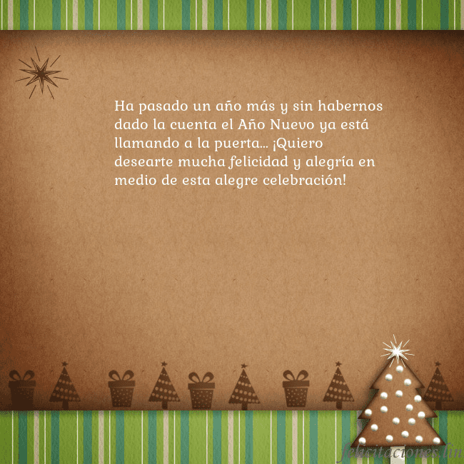 Tarjeta con un árbol de pan de jengibre