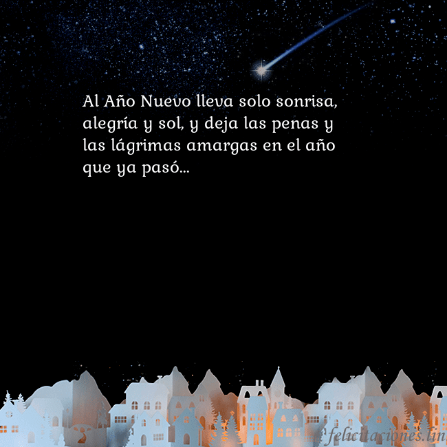 Tarjeta negra con un cometa