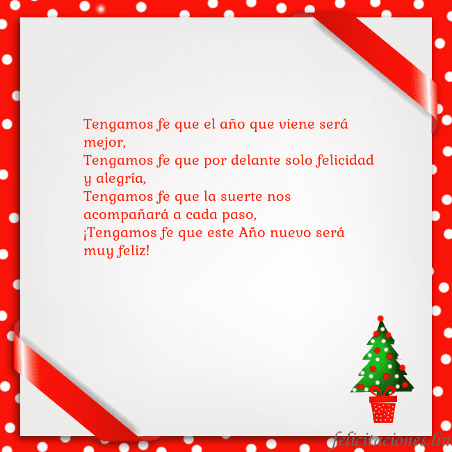 Tarjeta con árbol de Navidad en una maceta Tengamos fe que el año que viene será mejor,
Tenga Tarjeta con árbol de Navidad en una maceta