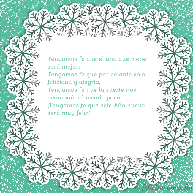 Tarjeta con copos de nieve