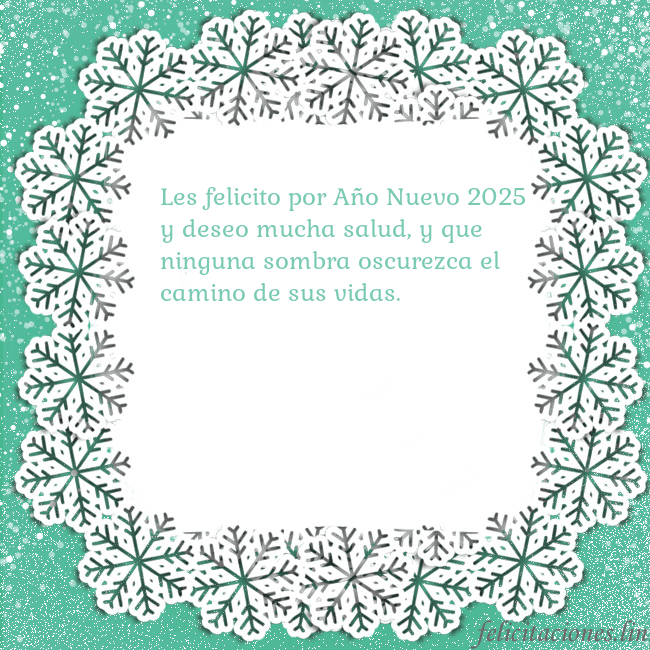 Tarjeta con copos de nieve