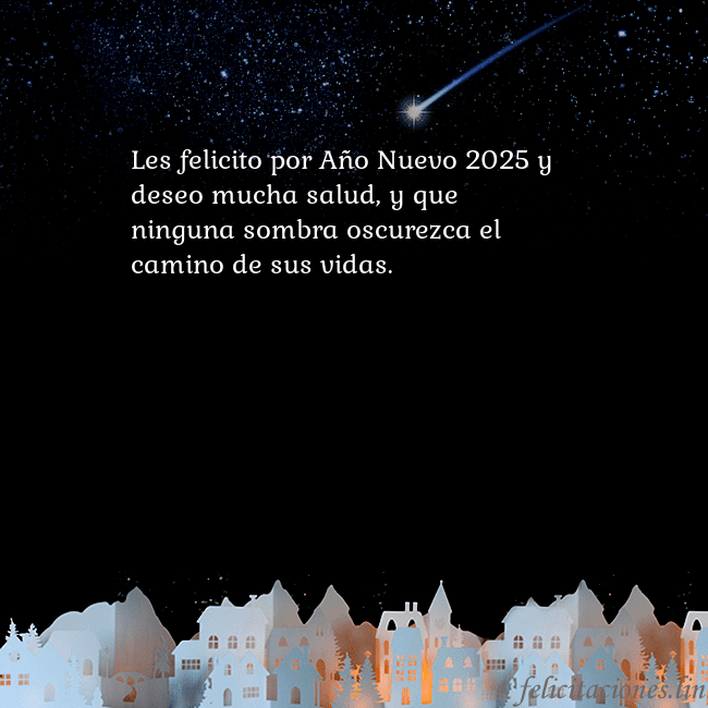 Tarjeta negra con un cometa