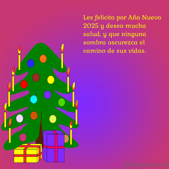 Tarjeta de felicitación brillante con un árbol de Navidad pintado