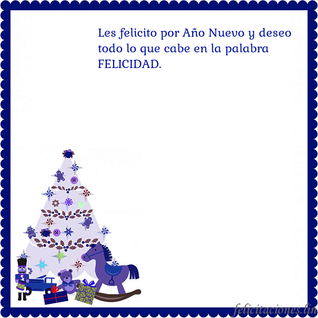 Tarjeta de felicitación con un árbol de Navidad y El Cascanueces