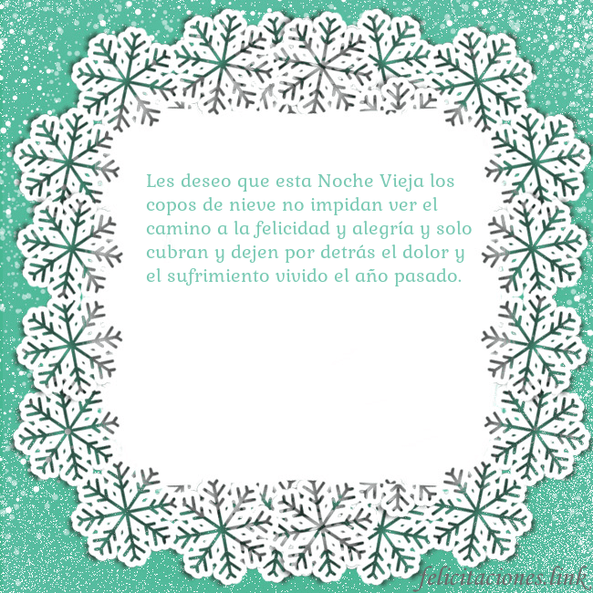 Tarjeta con copos de nieve