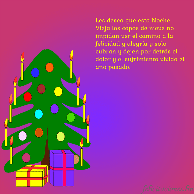 Tarjeta de felicitación brillante con un árbol de Navidad pintado