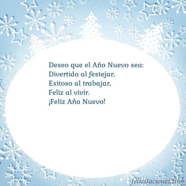 Tarjeta con abetos y copos de nieve