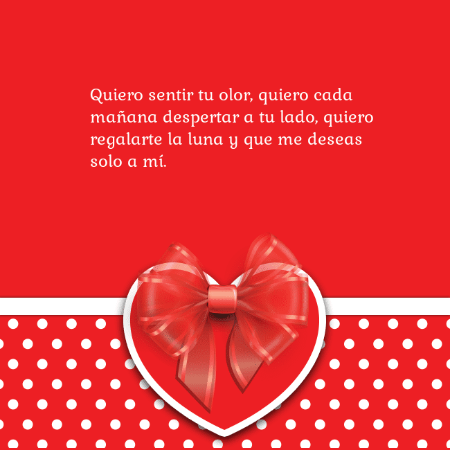 Tarjetas de San Valentín 2 Quiero sentir tu olor, quiero cada mañana desperta Tarjetas de San Valentín 2