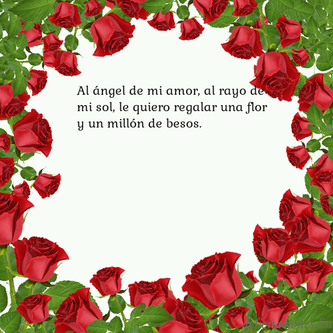 Tarjeta con con muchas rosas