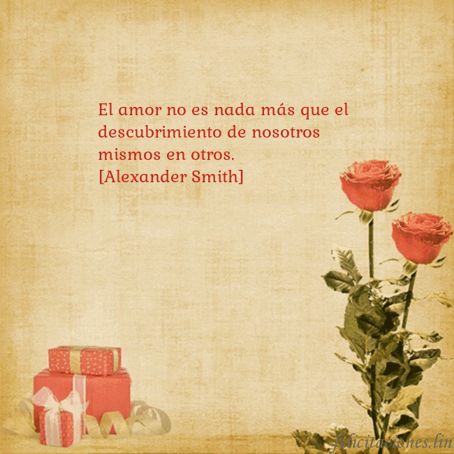 Tarjeta con rosas y regalos