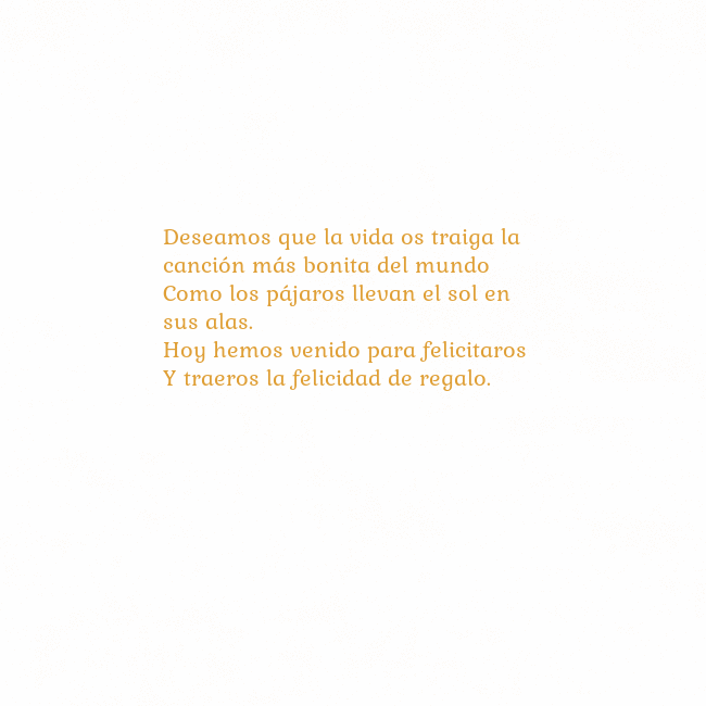 Gif animado corazón dorado Deseamos que la vida os traiga la canción más boni Gif animado corazón dorado