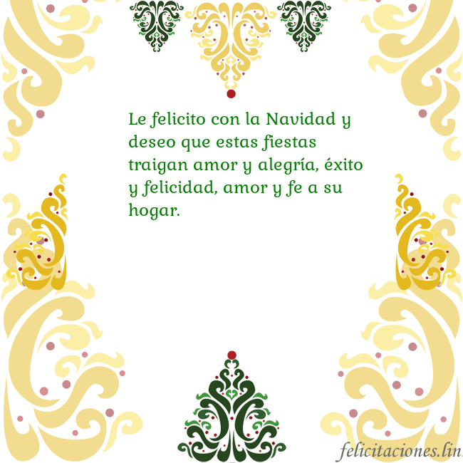 Tarjeta con adornos navideños