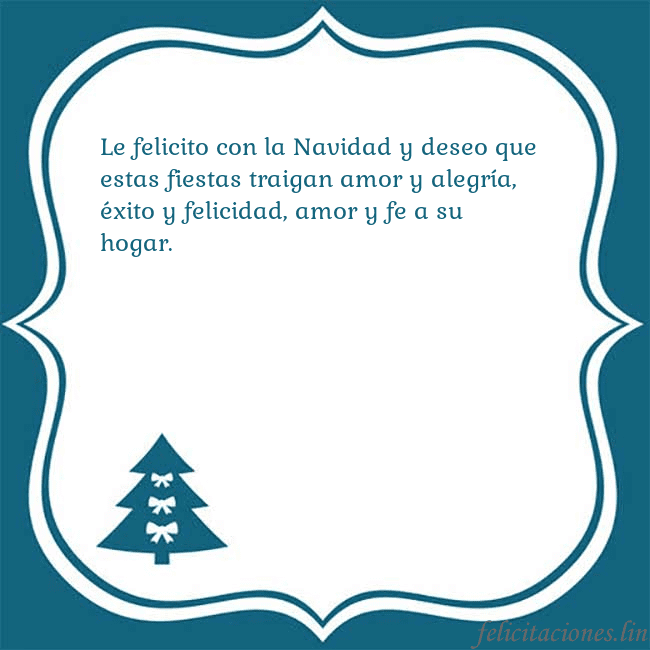 Tarjeta con un árbol de Navidad azul