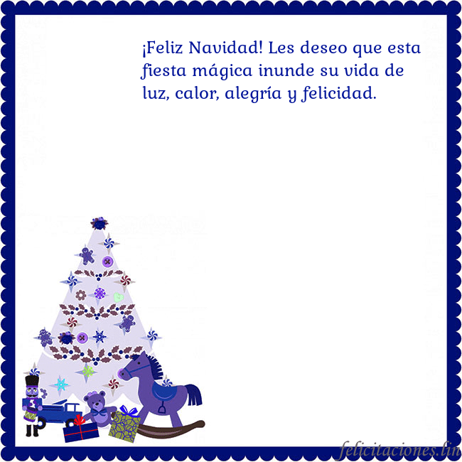 Tarjeta de felicitación con un árbol de Navidad y El Cascanueces