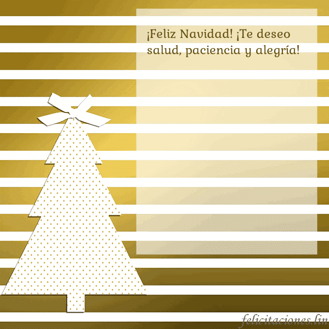 Tarjeta de felicitación de árbol de Navidad dorado brillante