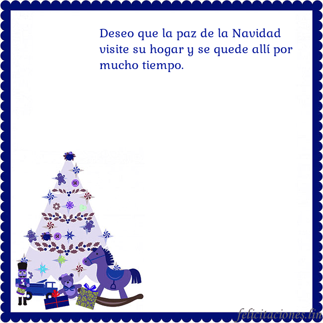 Tarjeta de felicitación con un árbol de Navidad y El Cascanueces