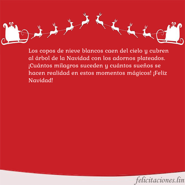 Postal roja con ciervos