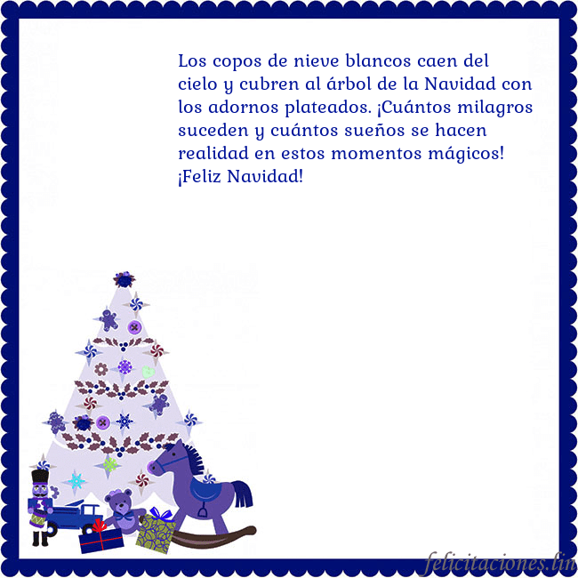 Tarjeta de felicitación con un árbol de Navidad y El Cascanueces Los copos de nieve blancos caen del cielo y cubren Tarjeta de felicitación con un árbol de Navidad y El Cascanueces