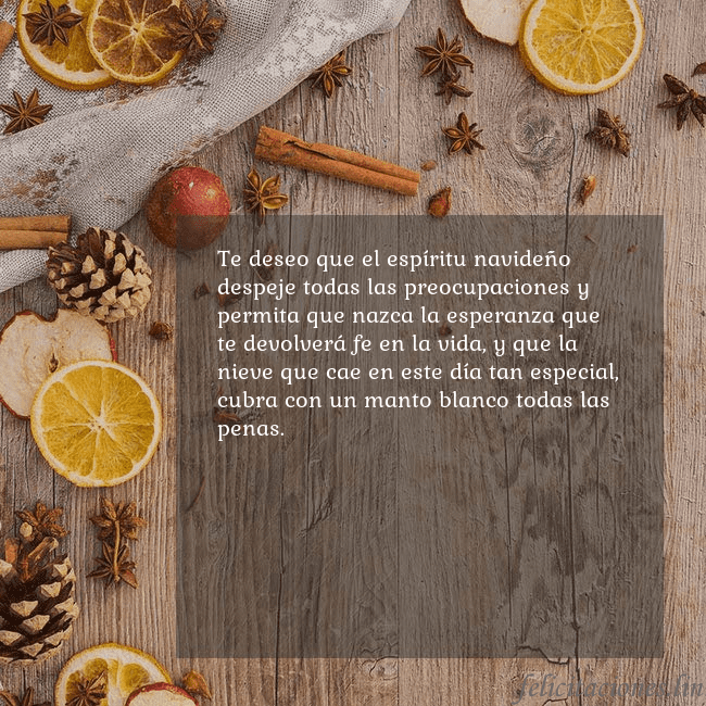 Tarjeta de felicitación con aroma navideño Te deseo que el espíritu navideño despeje todas la Tarjeta de felicitación con aroma navideño