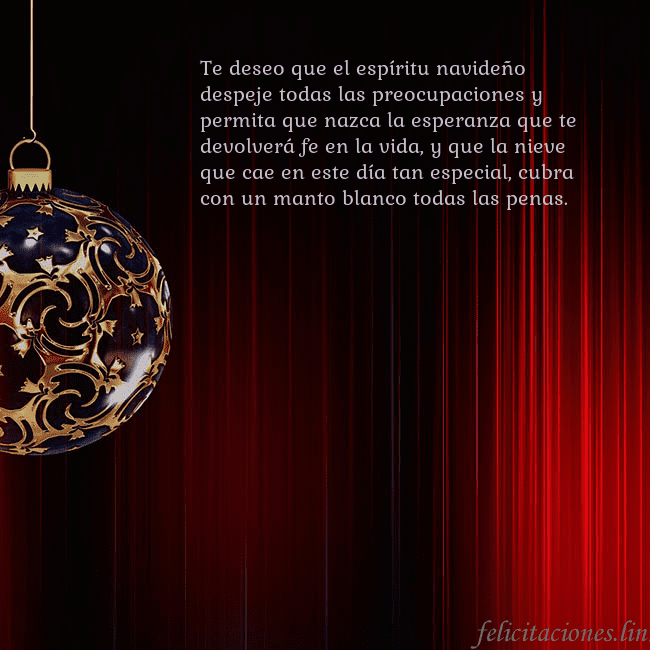 Tarjeta roja con un lujoso juguete de árbol de Navidad