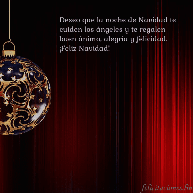 Tarjeta roja con un lujoso juguete de árbol de Navidad