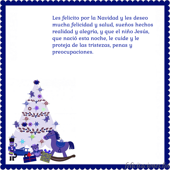 Tarjeta de felicitación con un árbol de Navidad y El Cascanueces