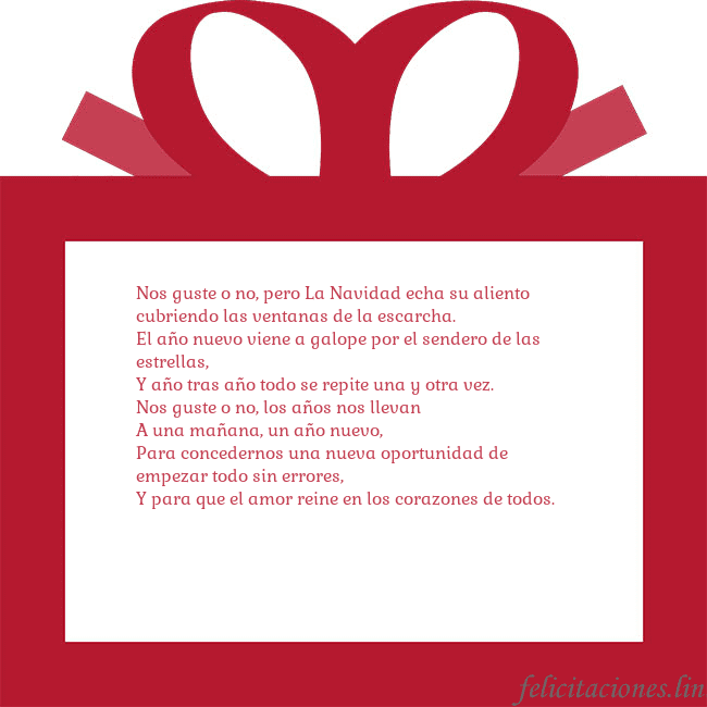 Tarjeta de felicitación - un regalo rojo